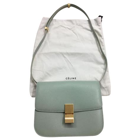 celine box light green|celine pursebop box bag.